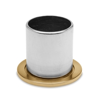 Rør forbinder, Ø 25,4 mm (1 tommer) Mat messing look model : 500